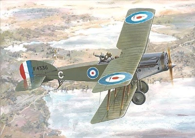 Британский истребитель Bristol F2B Fighter Сборная пластикова модель в масштабе 1:72 Roden