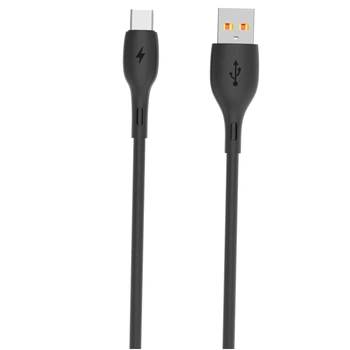 Кабель SkyDolphin S22T Soft Silicone USB - USB Type-C (M/M), 1 м, Black (SDUSB-000604)