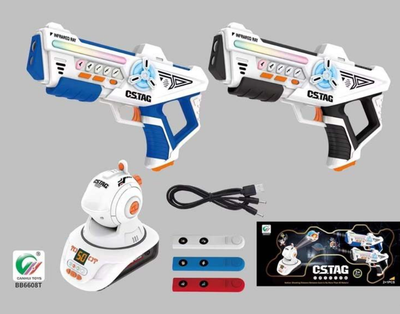 Набор лазерного боя Laser Guns CSTAG BB6608T с проектором, 2 инфракрасные бластеры пистолеты и мишени