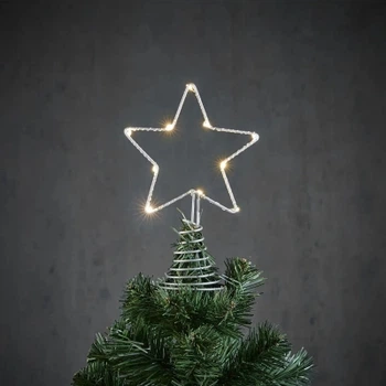 Верхушка на елку Luca Lighting Зірка 10 LED,13 см, теплий білий (8720362250487)