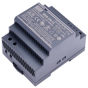 Блок питания Mean Well HDR-100-24N 24В 4.2А 100Вт для монтажа на DIN-рейку Black (HDR-100-24N)