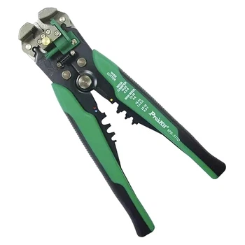 Кліщі для зняття ізоляції кабелю Pro'sKit 8PK-371D під кабель 0,2–6,0 мм² Зелений