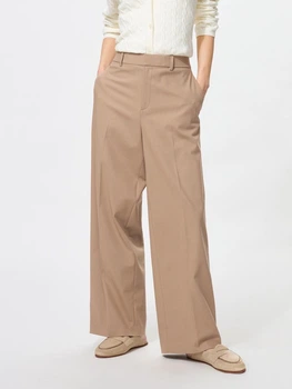 Брюки женские UNIQLO 125803689 L Бежевые (1159855731)