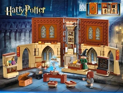 Конструктор чарівна книга Harry Potter «Навчання в Гоґвортсі: Секрет трансфігурації» з мініфігурками — Book Nook магічний клас, 241 деталь
