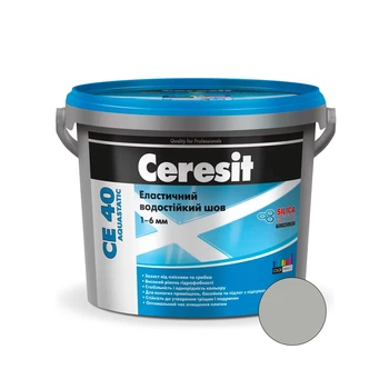 Фуга Ceresit CE 40 Aquastatic еластична 04 срібляста 1 кг