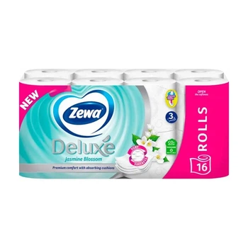Папір туалетний Zewa Deluxe Жасмін 16 шт