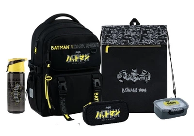 Шкільний набір Kite DC Batman (рюкзак, пенал, сумка, ланчбокс, пляшка) 130-145 см, SET_DC26-1022M (5)