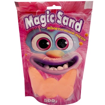Креативное творчество "Кинетический песок Magic sand" Strateg 39403-7 оранжевый 500 грамм