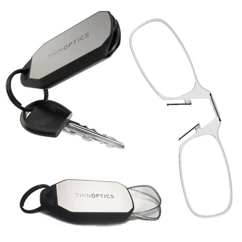 Очки для чтения Thinoptics 2.00, прозрачные / Брелок для ключей металл (KCM2.0C)