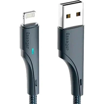 Кабель ESSAGER Rousseau USB 2.0 to Lightning 2.4A 1m Black (EXCL-LS01)