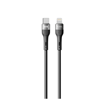 Кабель для заряджання USB Ridea RC-XS51 X-Silicone Type-C to Lightning 30W (10V/3A) 2m Чорний