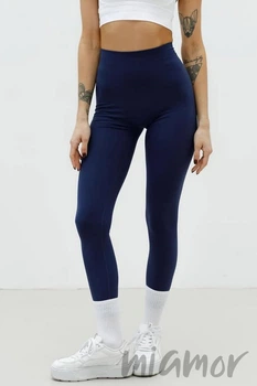 Леггинсы с Push-up эффектом и V-образным поясом InSecret V-Leggings RHODONITE S/M Темно-синие