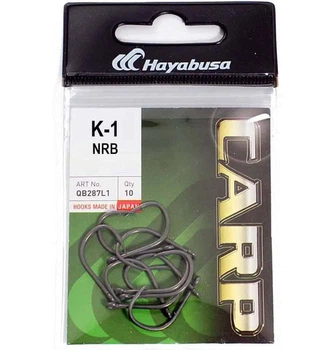 Коропові гачки Hayabusa Carp K-1 NRB тефлонове покриття №6
