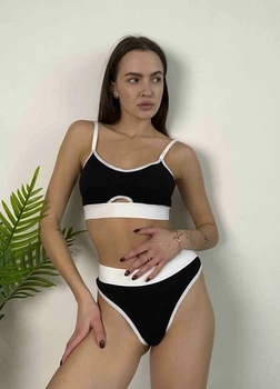 Жіночий комплект VIDCHUY білизни колекції "Трепет" one size (S-L) чорний 75454