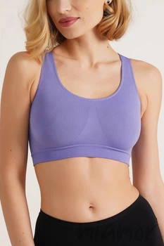 Топ бесшовный на широких бретелях Giulia Tank top VERI PERI L/XL Бузковий