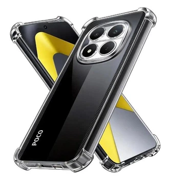 Чехол WXD на POCO M8 (5G) / чехол для смартфона с усиленными углами / (прозрачный)