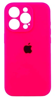 Чохол Silicone Case for iPhone 14 Pro Bright Pink (з захистом камери)
