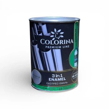 Грунт эмаль по ржавчине 3 в 1 Colorina 0.75 кг алюминий