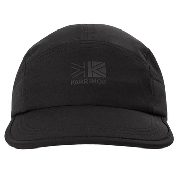 Кепка унисекс бейсболка Karrimor Sun-Blocking Race Cap Black черная мягкий козырек
