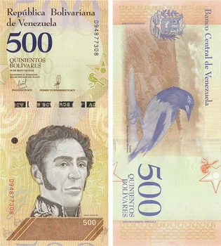 Банкнота 500 боліварів Венесуела 2018 рік UNC