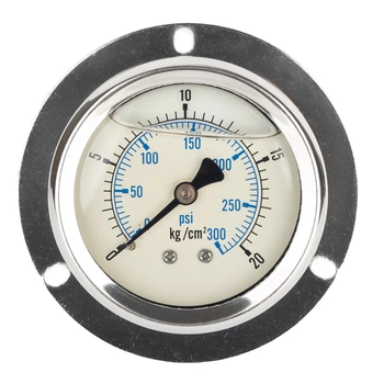 Манометр глицериновый 0÷20 бар, Ø63, аксиальный, 1/4" Waterton