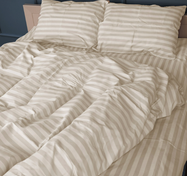 Комплект постільної білизни двоспальний 180x210 см Stripe Yellow