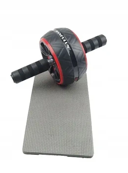 Колесо для пресса JIANFULUN Red-Black / ролик для пресса нескользящие ручки высокая стабильность