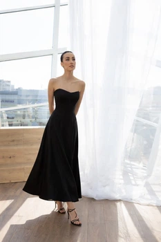 Вечірня чорна корсетна сукня FashionYouWant M чорний 43455954