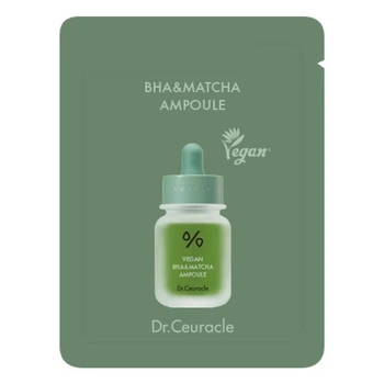 Ампульна сироватка з BHA кислотою та екстрактом чаю Матчa Dr.Ceuracle Vegan BHA&Matcha Ampoule 2 ml