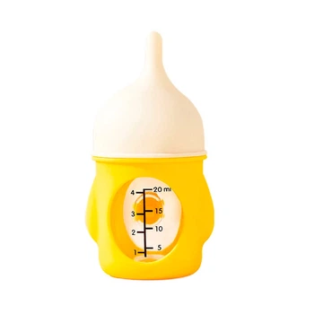 Бутылка для кормления котят и щенков Lesko 2404SPBL8061 80 мл с соской Yellow