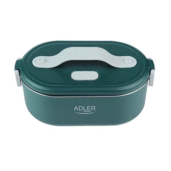 Ланч-бокс/контейнер для еды с подогревом Adler AD 4505 green, 0,8л, нержавеющая сталь, электрический (COPY)