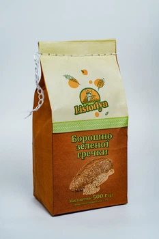 Борошно зеленої гречки Listoriya 500 г (4820291640039)