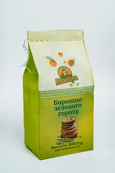 Борошно зеленого гороху Listoriya 500 г (4820291640060)