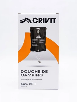 Портативный кемпинговый душ CRIVIT 25 л - складной солнечный душ с лейкой