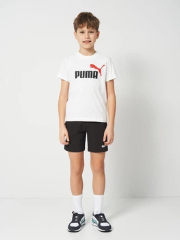 Дитячий літній комплект (футболка + шорти) Puma Essentials 2 Color No.1 Logo 68629802 134-140 см Puma White (4067983655289)