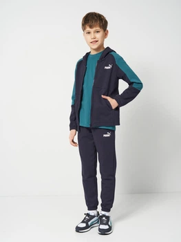 Підлітковий спортивний костюм (спортивна кофта + штани) для хлопчика Puma Essentials 69333416 170-176 см New Navy (4069161972676)