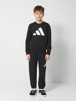 Подростковый спортивный костюм (свитшот + штаны) Adidas Essentials KE1227 146-152 см Black (4068819707110)