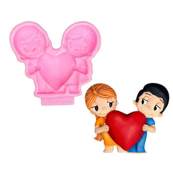 Силиконовый молд Парочка Love is 2д
