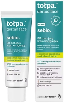 BB Krem Tolpa Dermo Face Sebio SPF 30 matujący 40 ml (5902719416699)