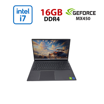 Ультрабук Dell Vostro 15 5510 / 15.6" (1920x1080) IPS / Intel Core i7-11390H (4 (8) ядра по 2.9 - 5.0 GHz) / 16 GB DDR4 / 512 GB SSD / nVidia GeForce MX450, 2 GB GDDR6, 64-bit / WebCam б/у