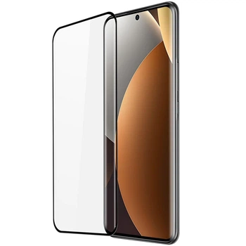Защитное стекло LUX EDGE для Xiaomi Redmi Note 15 Pro Plus 5G полная проклейка с закругленными краями черный