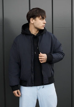 Бомбер Staff ion navy oversize L (BZP0374)