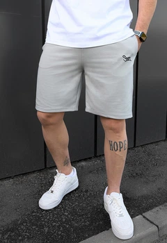 Трикотажні шорти Staff light gray logo XS