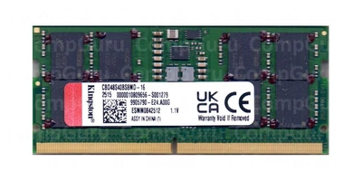 Оперативная память для ноутбука Kingston DDR5 16GB 4800MHz SO-DIMM PC5-4800 (CBD48S40BS8MD-16)