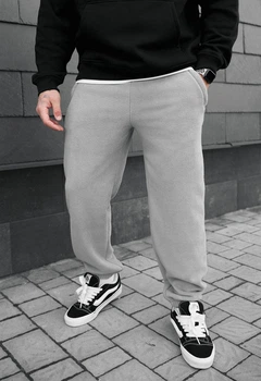 Спортивні штани Staff pul light gray fleece S