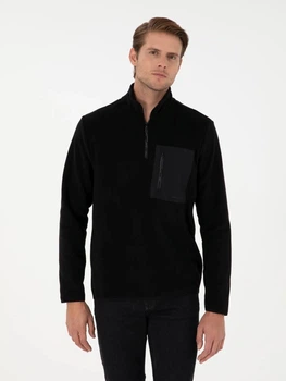 Толстовка флисовая на молнии мужская Pierre Cardin G021SZ082-000-2096415(siyah) M Черная (8683858088254)