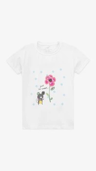 Футболка с принтом для девочки Dinomin 4115 98 см Белый shop (2000999487859)