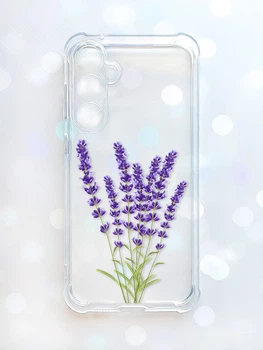 Чохол з потовщеними кутами на Samsung Galaxy A57 Лаванда (принт 28)