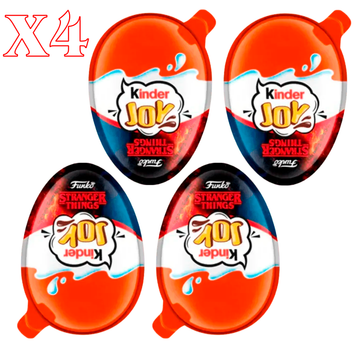 Шоколадные яйца Kinder Joy Funko Stranger Things 4 шт по 20 г с игрушкой-сюрпризом (9399CBE6C8F4)