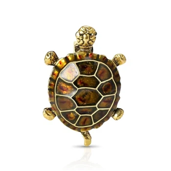 Брошка BROCHE біжутерія Море Черепаха коричнева BRBF115285